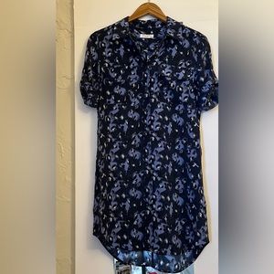 Silk Equipment Shirt Dress